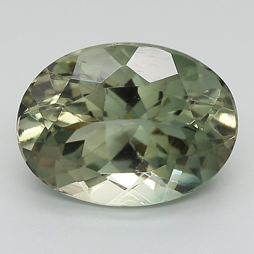 10.8x8.1mm Unheated Green Oval Oregon Sunstone