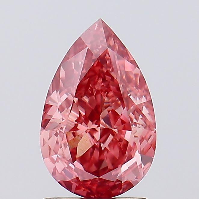 2.01 Ct. Fancy Vivid Pink Pear Lab Grown Diamond