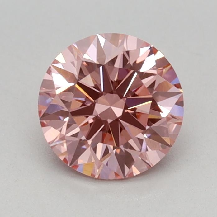 0.66 Ct. Fancy Vivid Pink Round Lab Grown Diamond
