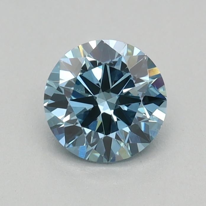 0.32 Ct. Fancy Vivid Blue Round Lab Grown Diamond