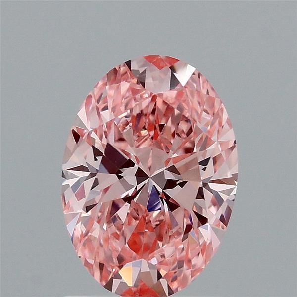 1.48 Ct. Fancy Vivid Pink Oval Lab Grown Diamond