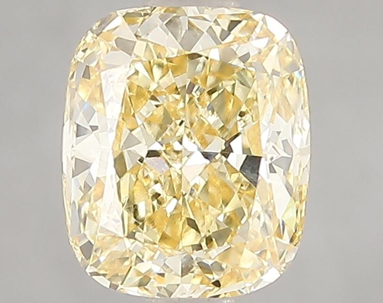 2.07 Ct. Fancy Intense Yellow Cushion Lab Grown Diamond