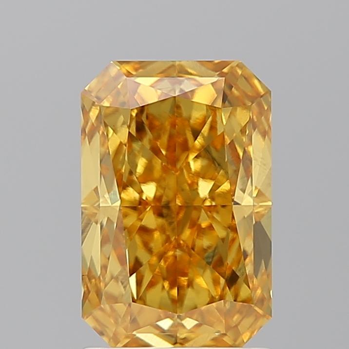 2.06 Ct. Fancy Vivid Orangy Yellow Radiant Lab Grown Diamond