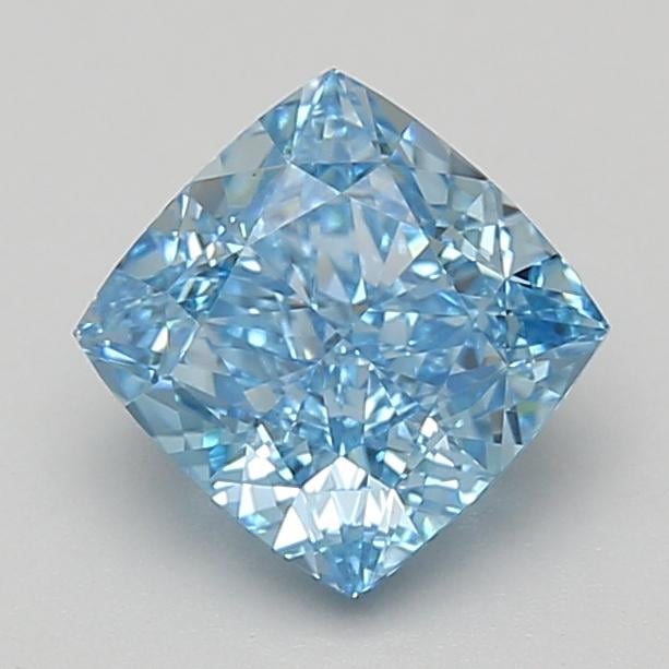 1.91 Ct. Fancy Vivid Blue Cushion Lab Grown Diamond