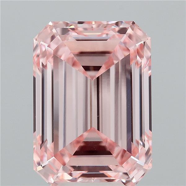 9.21 Ct. Fancy Intense Pink Emerald Lab Grown Diamond