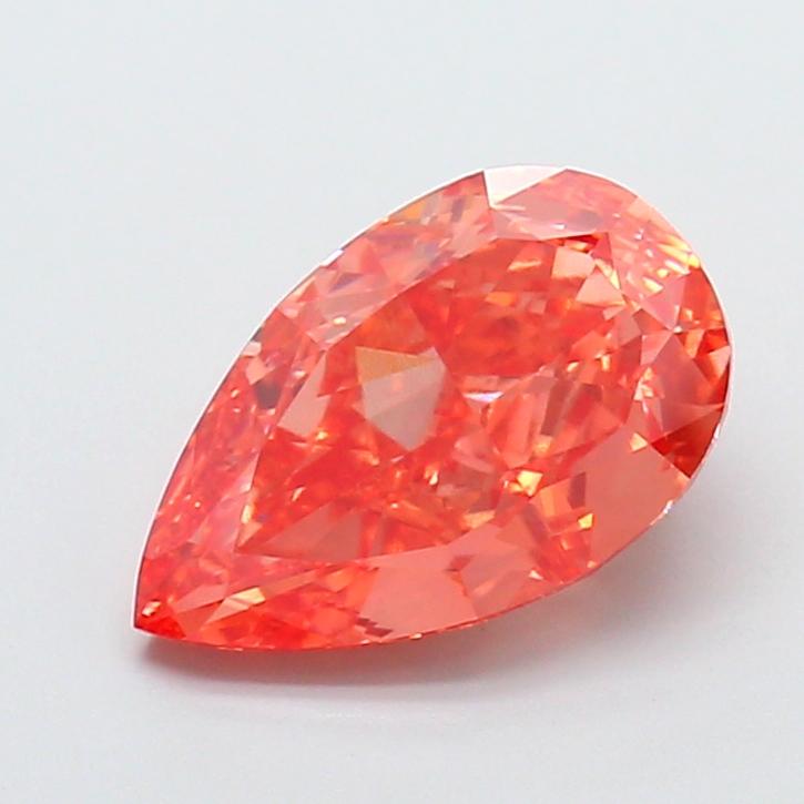 3.40 Ct. Fancy Vivid Pink Pear Lab Grown Diamond