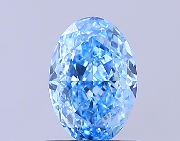 1.12 Ct. Fancy Vivid Blue Oval Lab Grown Diamond