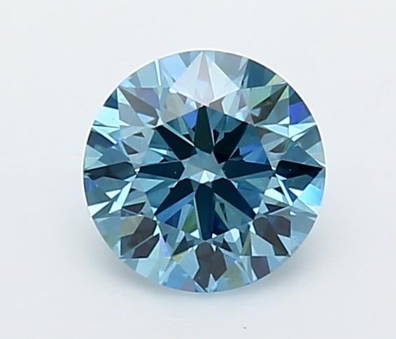 1.03 Ct. Fancy Vivid  Blue Round Lab Grown Diamond