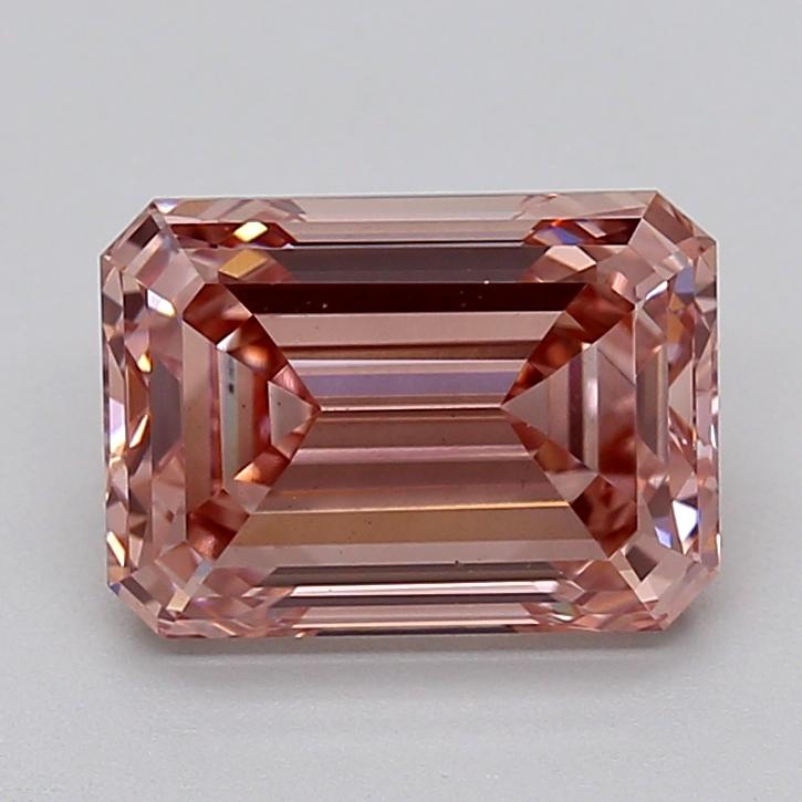2.85 Ct. Fancy Intense Brown Pink Emerald Lab Grown Diamond