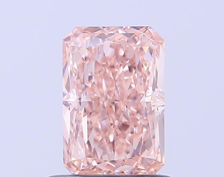 0.9 Ct. Fancy Brownish Pink Radiant Lab Grown Diamond