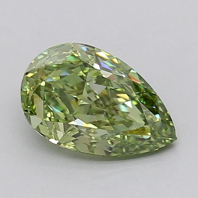 2.02 Ct. Fancy Vivid  Green Pear Lab Grown Diamond