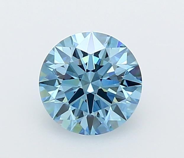 1.05 Ct. Fancy Vivid  Blue Round Lab Grown Diamond