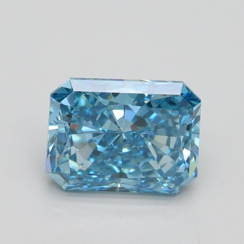 2.07 Ct. Fancy Vivid Blue Radiant Lab Grown Diamond