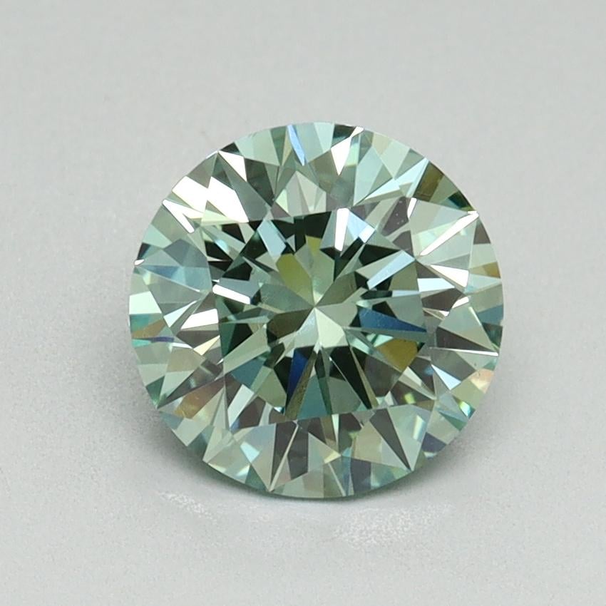 1.34 Ct. Fancy Vivid Green Round Lab Grown Diamond