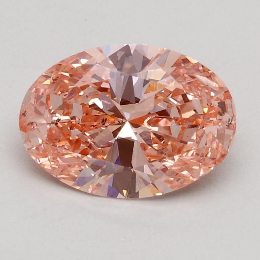 1.30 Ct. Fancy Intense Pink Oval Lab Grown Diamond
