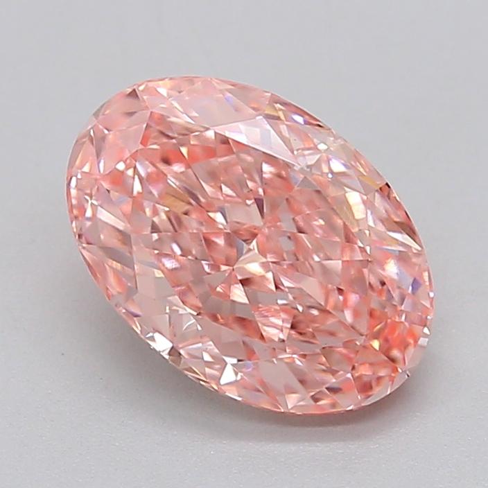 2.15 Ct. Fancy Vivid  Pink Oval Lab Grown Diamond