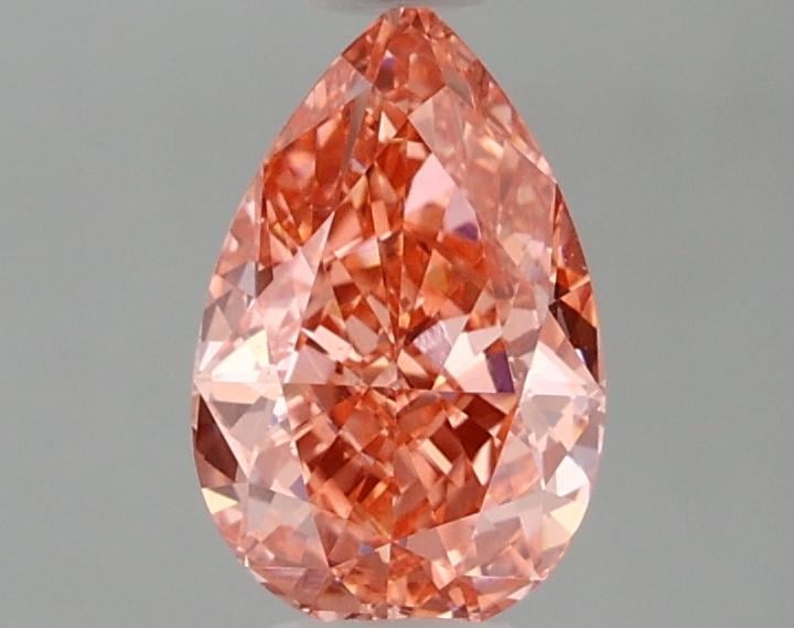 1.24 Ct. Fancy Vivid Pink Pear Lab Grown Diamond