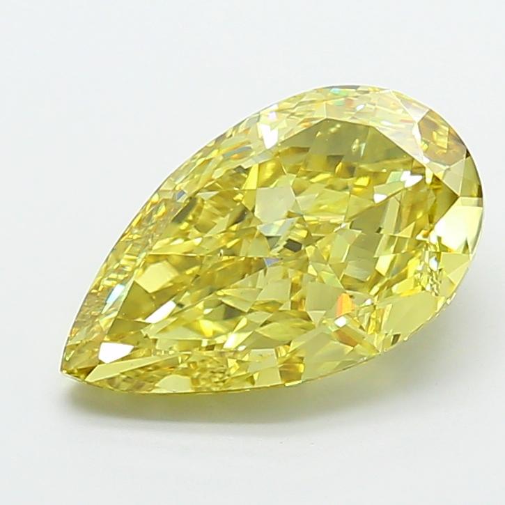 5.02 Ct. Fancy Intense Yellow Pear Lab Grown Diamond
