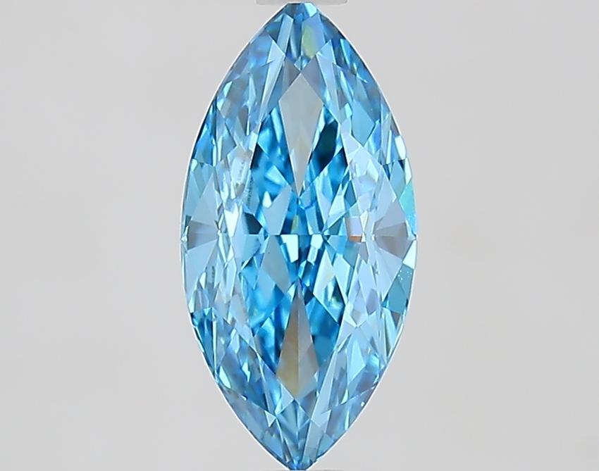 1.72 Ct. Fancy Vivid Blue Marquise Lab Grown Diamond