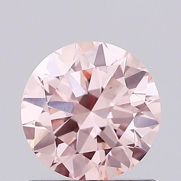 0.74 Ct. Fancy Vivid Pink Round Lab Grown Diamond
