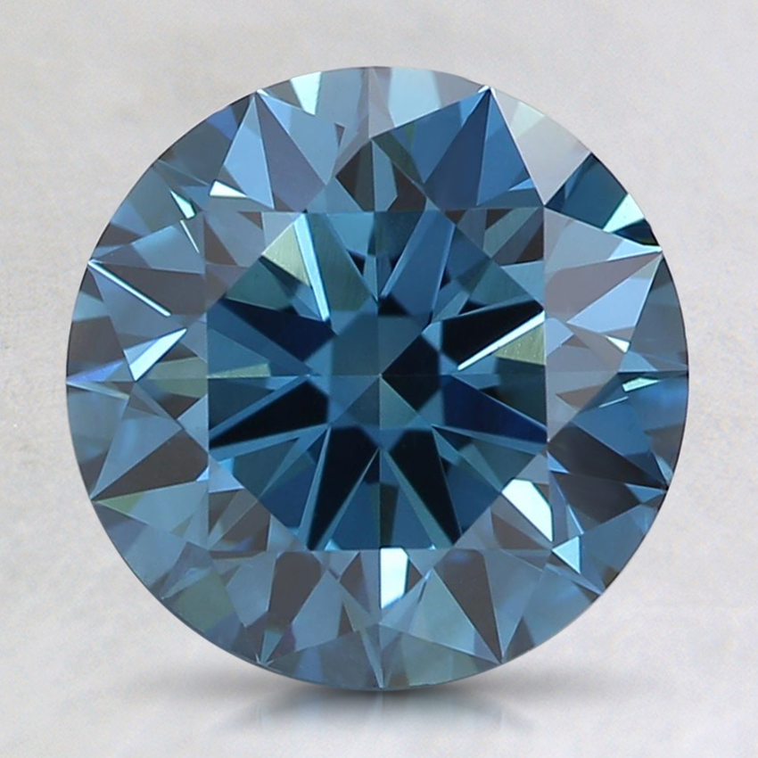 2.30 Ct. Fancy Dark Greenish Blue Round Lab Grown Diamond
