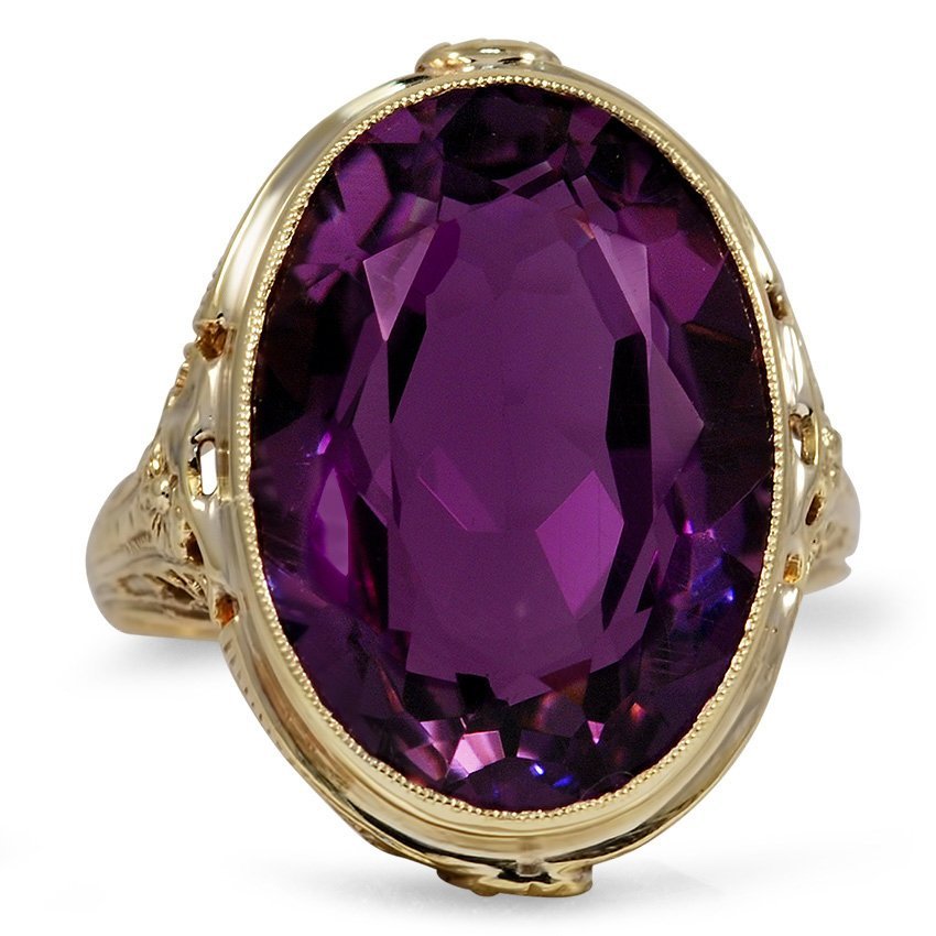 Edwardian Amethyst Vintage Ring