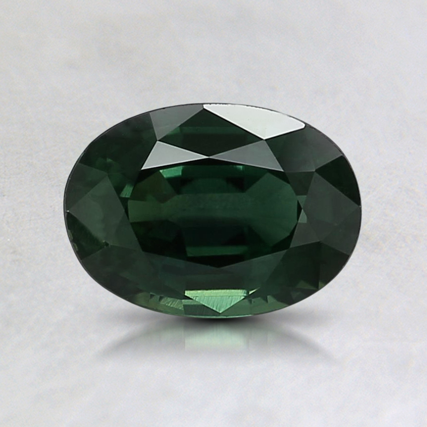 7.1x5.1mm Teal Oval Sapphire