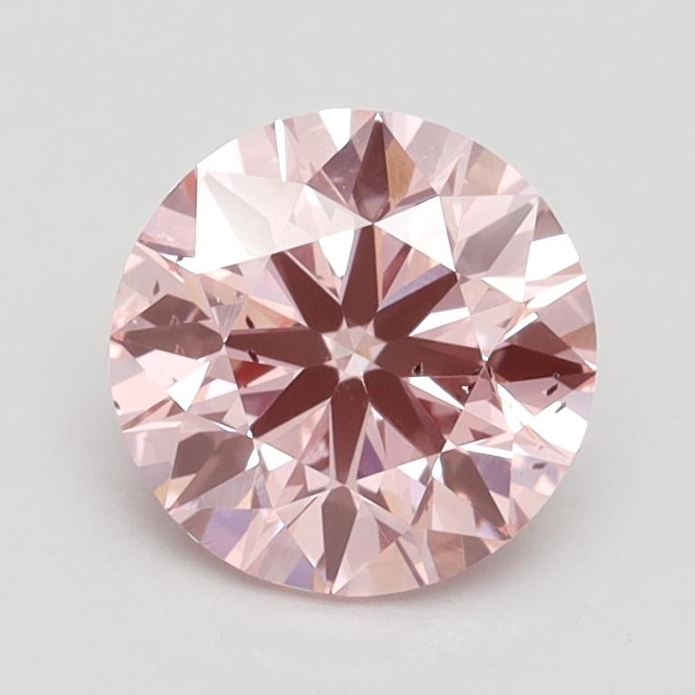 1.40 Ct. Fancy Intense Pink Round Lab Grown Diamond