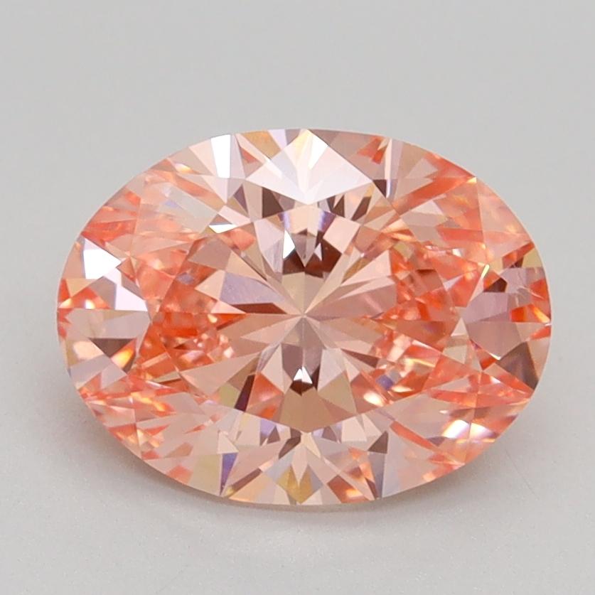 2.00 Ct. Fancy Vivid Pink Oval Lab Grown Diamond