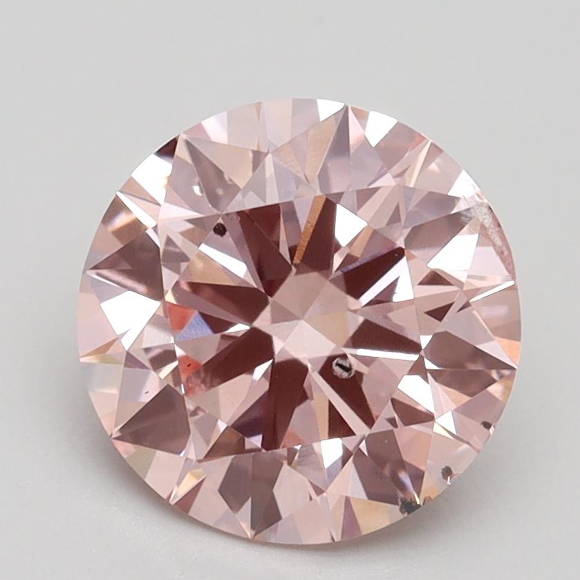 2.25 Ct. Fancy Intense Pink Round Lab Grown Diamond