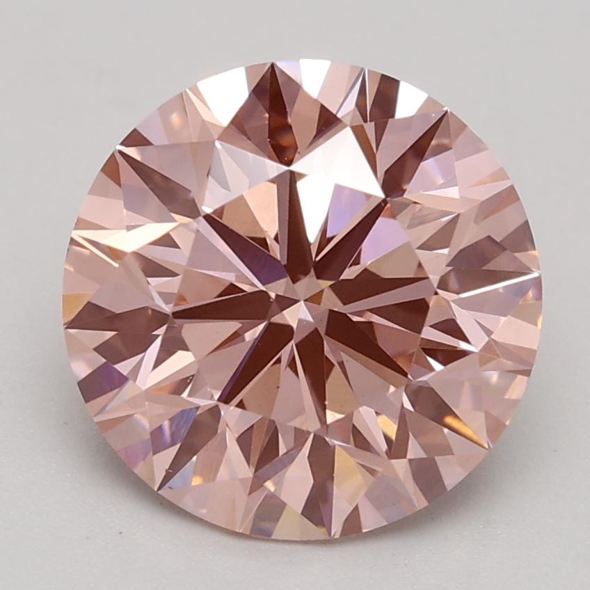 2.20 Ct. Fancy Intense Pink Round Lab Grown Diamond