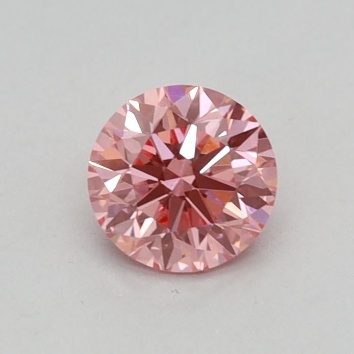 0.34 Ct. Fancy Vivid Pink Round Lab Grown Diamond