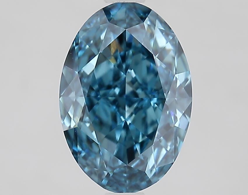 2.32 Ct. Fancy Vivid Blue Oval Lab Grown Diamond