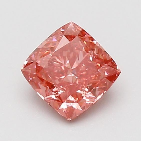 0.95 Ct. Fancy Vivid Pink Cushion Lab Grown Diamond