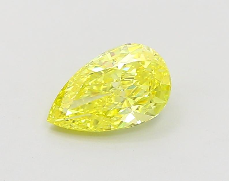 1.10 Ct. Fancy Vivid  Yellow Pear Lab Grown Diamond