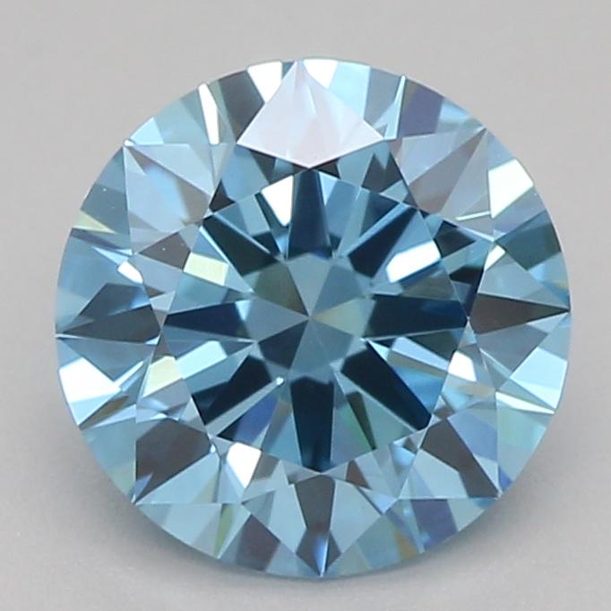 1.01 Ct. Fancy Vivid Blue Round Lab Grown Diamond