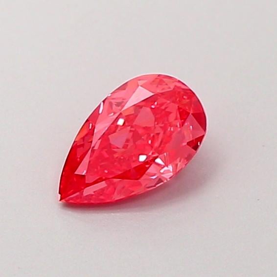 0.51 Ct. Fancy Vivid Pink Pear Lab Grown Diamond