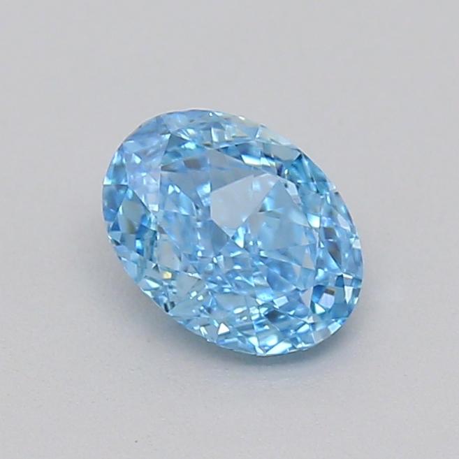 0.31 Ct. Fancy Vivid  Blue Oval Lab Grown Diamond