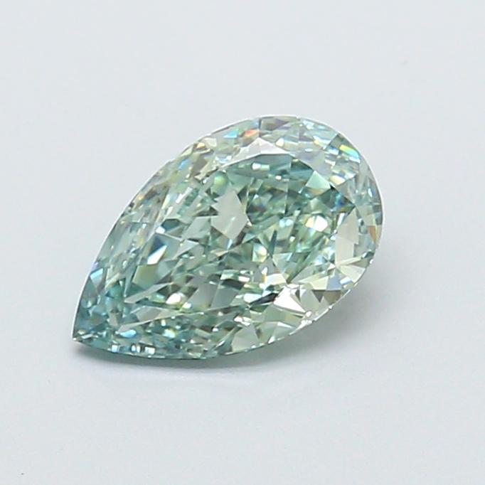 1.14 Ct. Fancy Intense  Green Pear Lab Grown Diamond