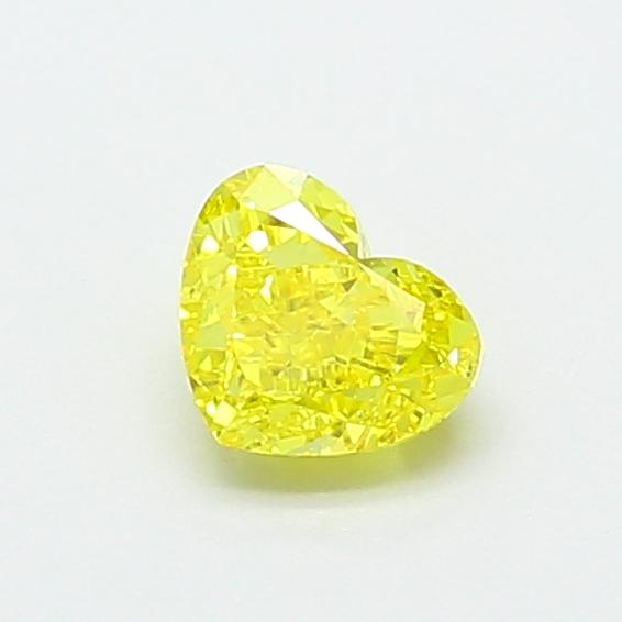 0.60 Ct. Fancy Vivid  Yellow Heart Lab Grown Diamond