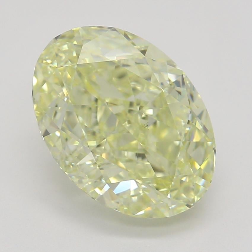 2.02 Ct. Fancy Light Yellow Oval Diamond