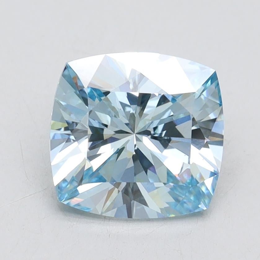 1.77 Ct. Fancy Intense Blue Cushion Lab Grown Diamond