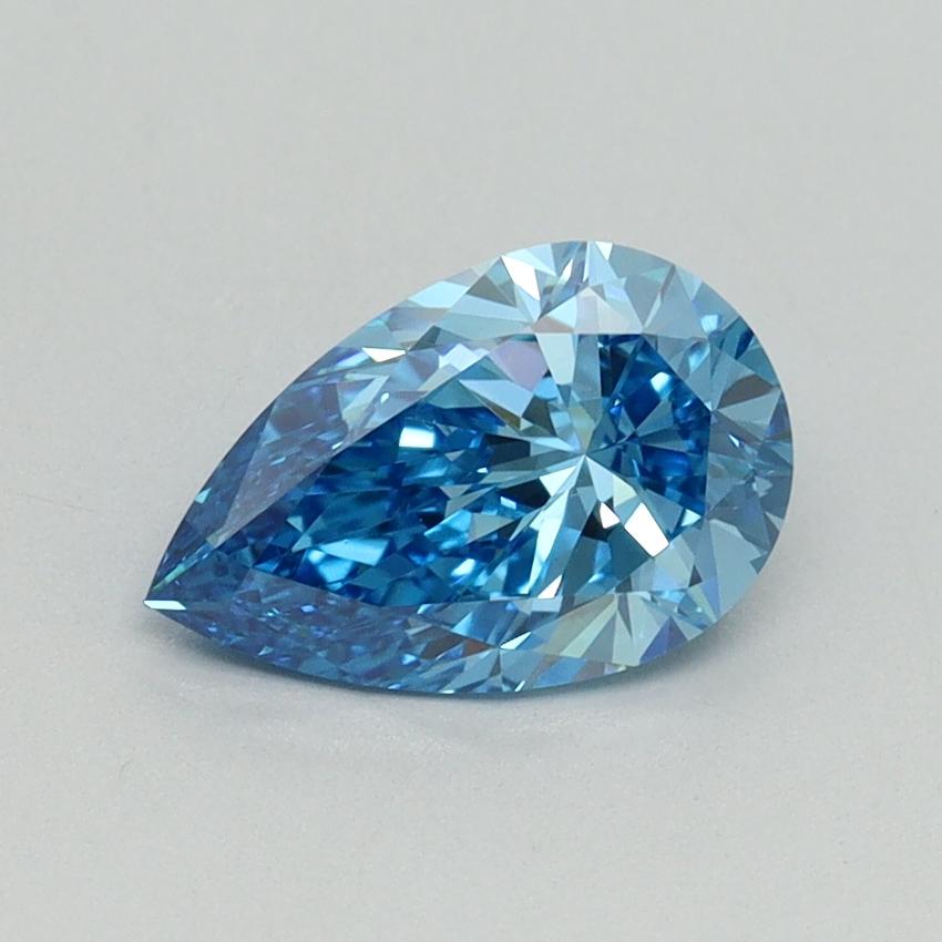 1.09 Ct. Fancy Vivid Blue Pear Lab Grown Diamond