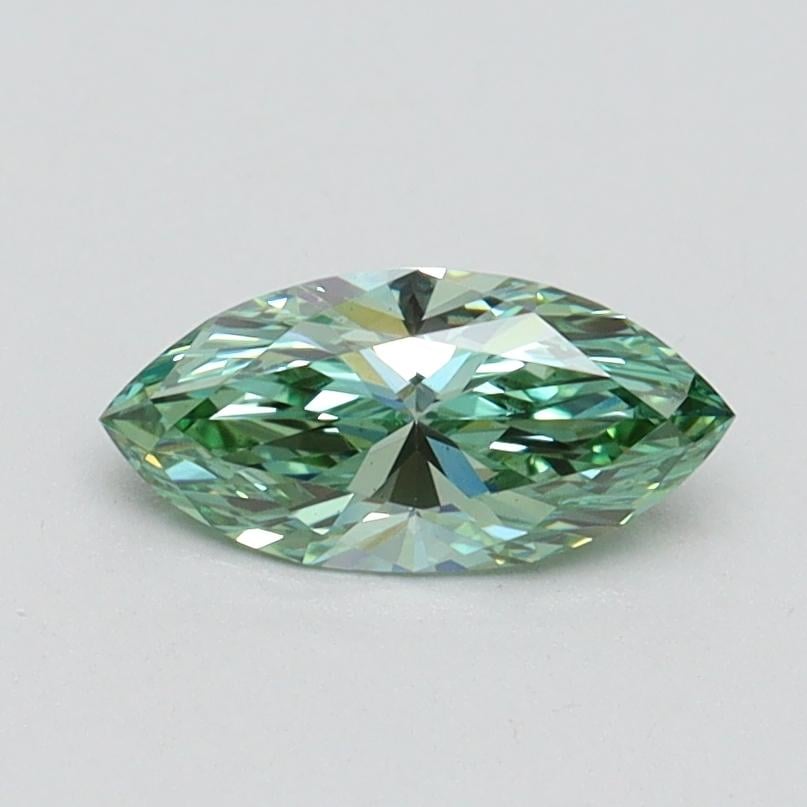 0.55 Ct. Fancy Vivid Green Marquise Lab Grown Diamond