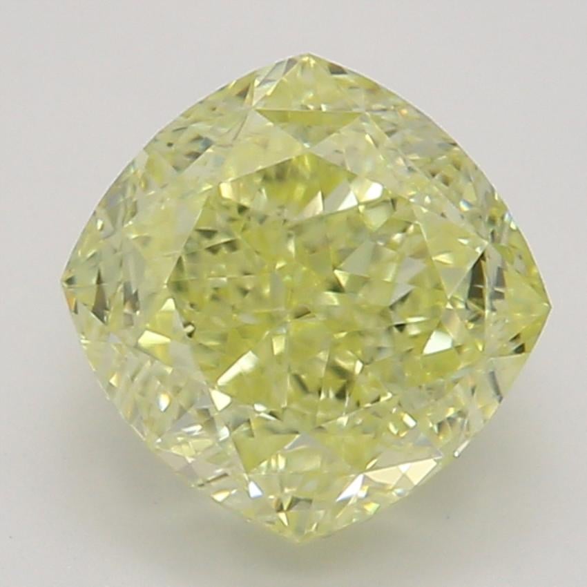 1.02 Ct. Fancy Intense Yellow Cushion Diamond