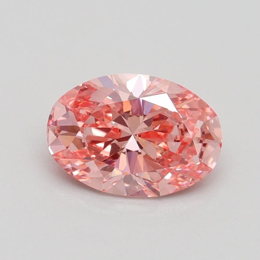 1.05 Ct. Fancy Intense Pink Oval Lab Grown Diamond