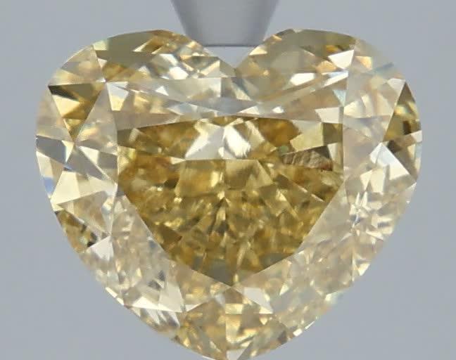 3.50 Ct. Fancy Intense Yellow Heart Lab Grown Diamond