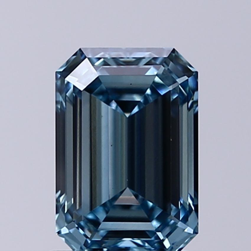 1.42 Ct. Fancy Intense Blue Emerald Lab Grown Diamond