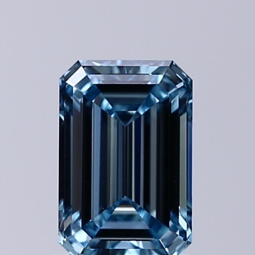 1.09 Ct. Fancy Intense Blue Emerald Lab Grown Diamond