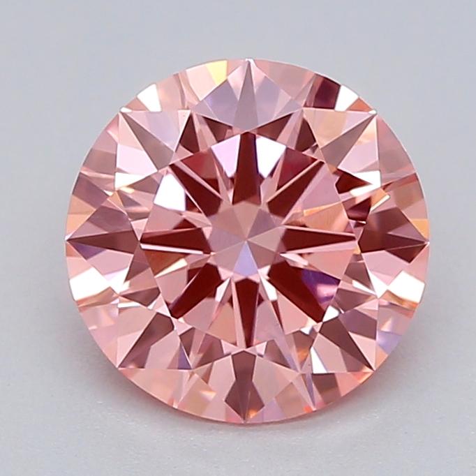 1.04 Ct. Fancy Vivid  Pink Round Lab Grown Diamond